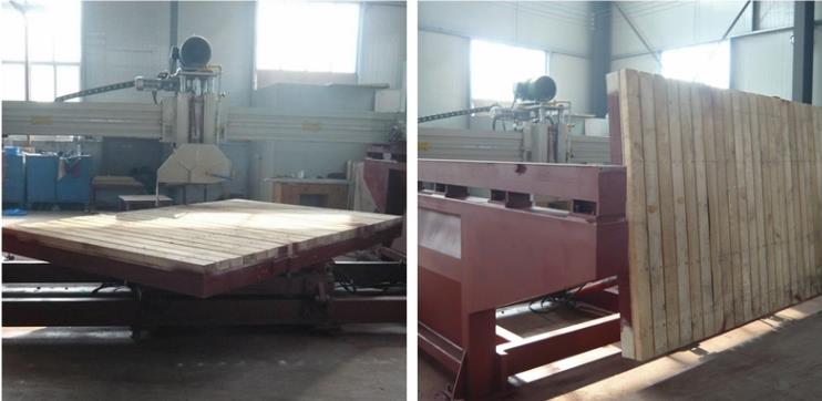 bridge cutting machine rotating photo